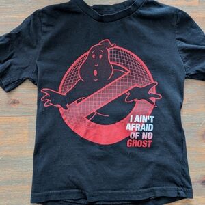 Ghostbusters Logo Tee - Black with Red Graphic